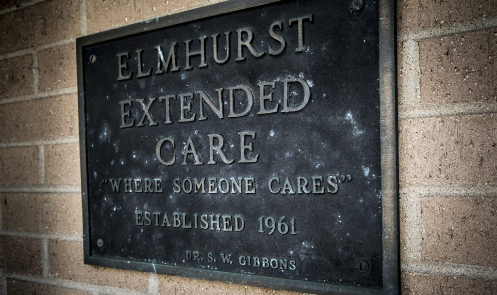 elmhurst extended care center plaque